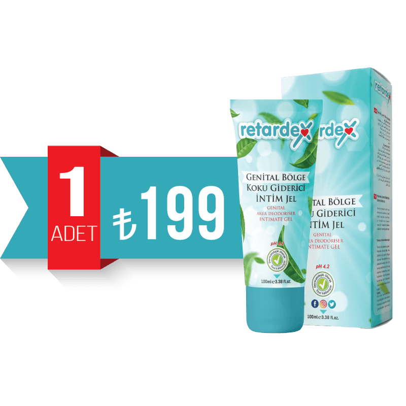 RETARDEX Genital Bölge Koku Giderici İntim Jel 100ml. (pH 4.2)